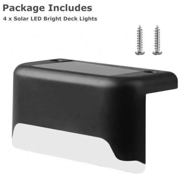 4 Solar LED Bright Deck Lights - Image 9
