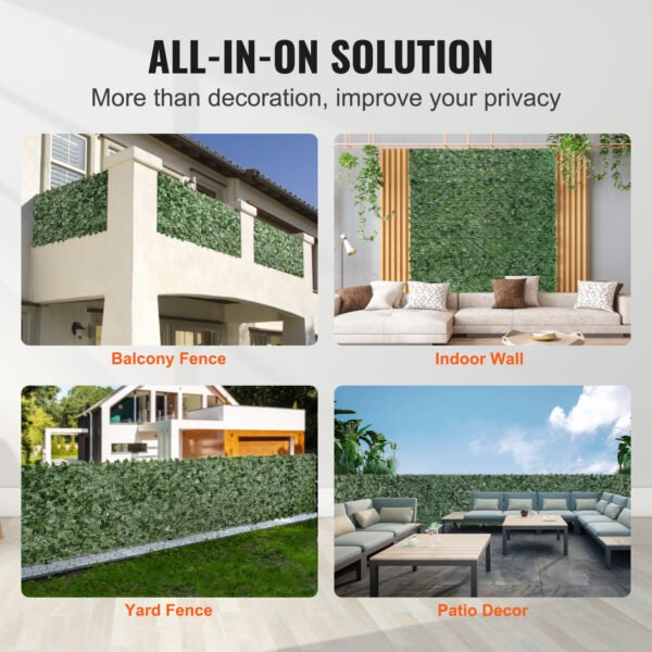 Ivy Privacy Fence, 96 X 72 In