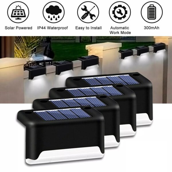 4 Solar LED Bright Deck Lights - Image 3