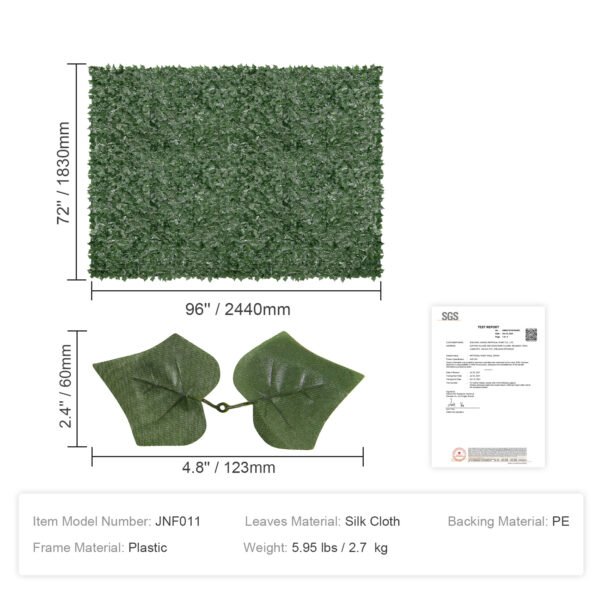 Ivy Privacy Fence, 96 X 72 In - Image 5