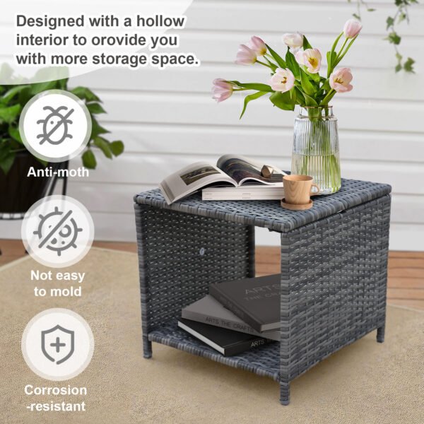 5 Pieces Wicker Furniture Set - Image 8