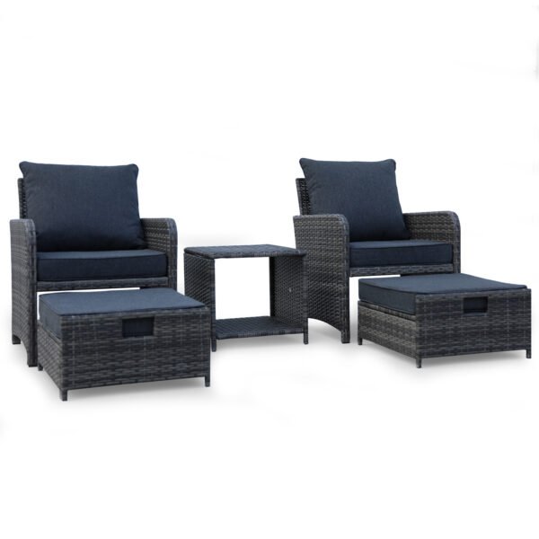 5 Pieces Wicker Furniture Set - Image 2